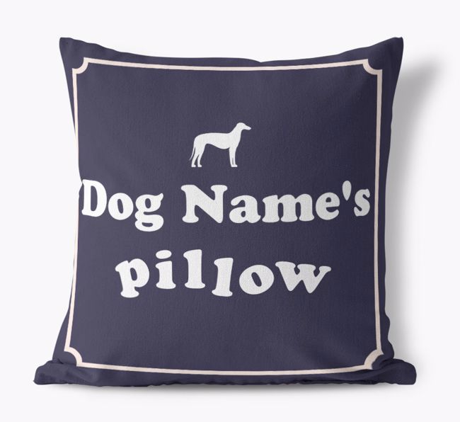  {dogsName}'s Pillow: Personalised {breedFullName} Canvas Cushion